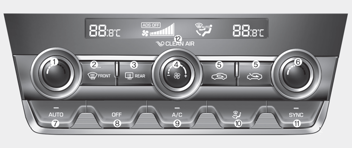 Hyundai Elantra. Automatic Climate Control System
