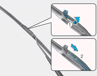 Hyundai Elantra. Blade Replacement