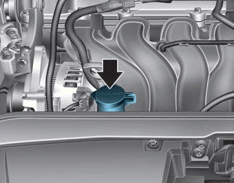 Hyundai Elantra. Checking the Engine Coolant Level