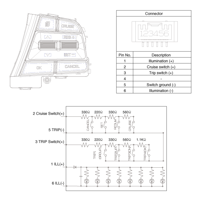 cruise control switch circuit