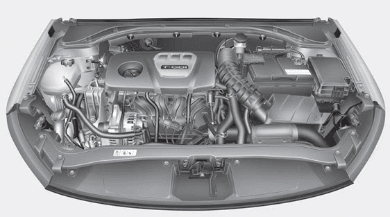 Hyundai Elantra. Engine Compartment