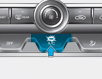 Hyundai Elantra. Fan speed control / Air conditioning