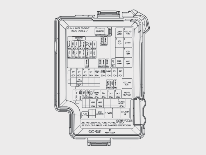 Hyundai Elantra. Fuse/Relay Panel Description