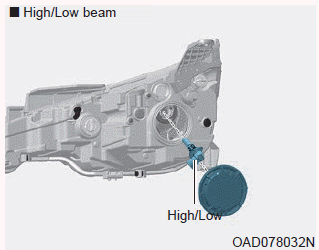 Hyundai Elantra. Headlamp, Parking Lamp, Turn Signal Lamp and Side Marker