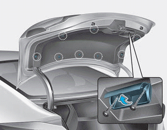 Hyundai Elantra. Inside lamp