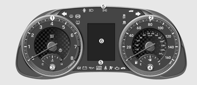 Hyundai Elantra. Instrument Cluster