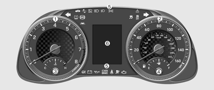 Hyundai Elantra. Instrument Cluster