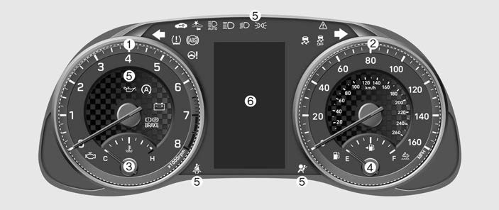 Hyundai Elantra. Instrument Cluster