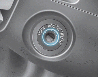 Hyundai Elantra. Key Ignition Switch