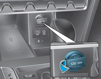 Hyundai Elantra. Power Outlet