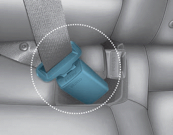 Hyundai Elantra. Rear center seat belt