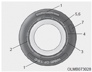 Hyundai Elantra. Tire Sidewall Labeling