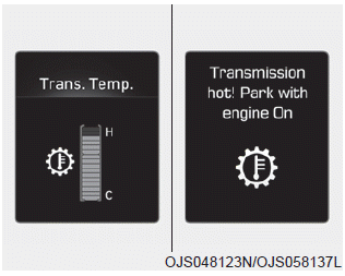 Hyundai Elantra. Transmission temperature gauge