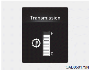 Hyundai Elantra. Transmission temperature gauge