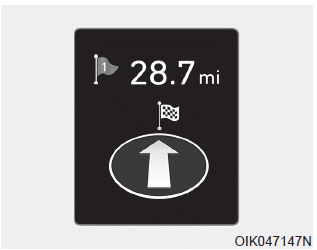 Hyundai Elantra. Trip computer, Turn By Turn (TBT) modes